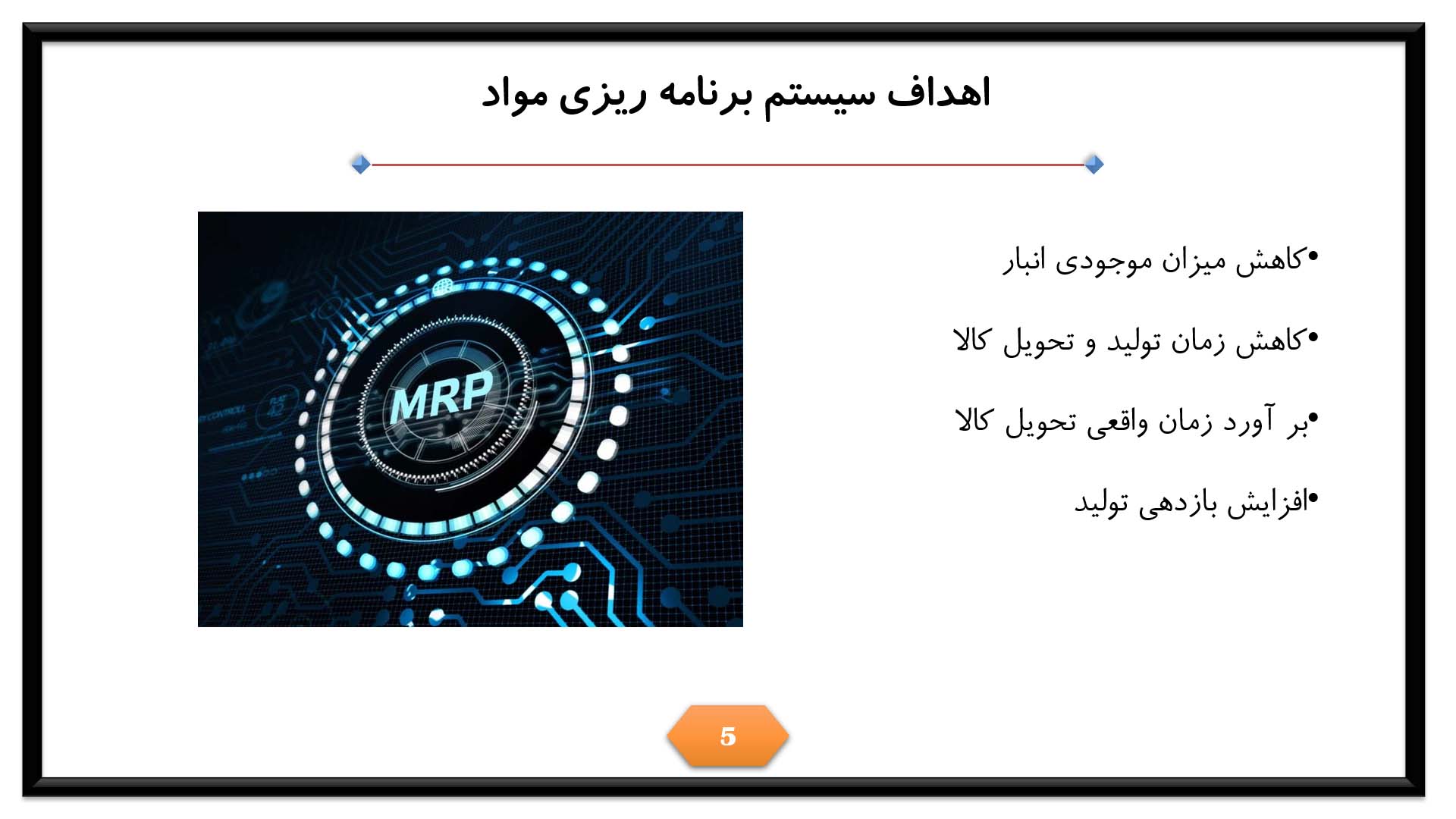 پاورپوینت برنامه ریزی احتیاجات مواد